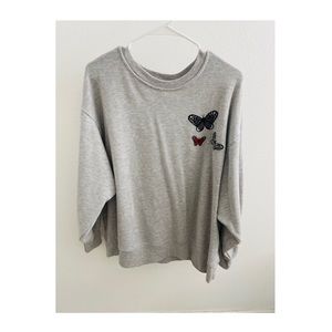 Crew Neck Sweater With Design
